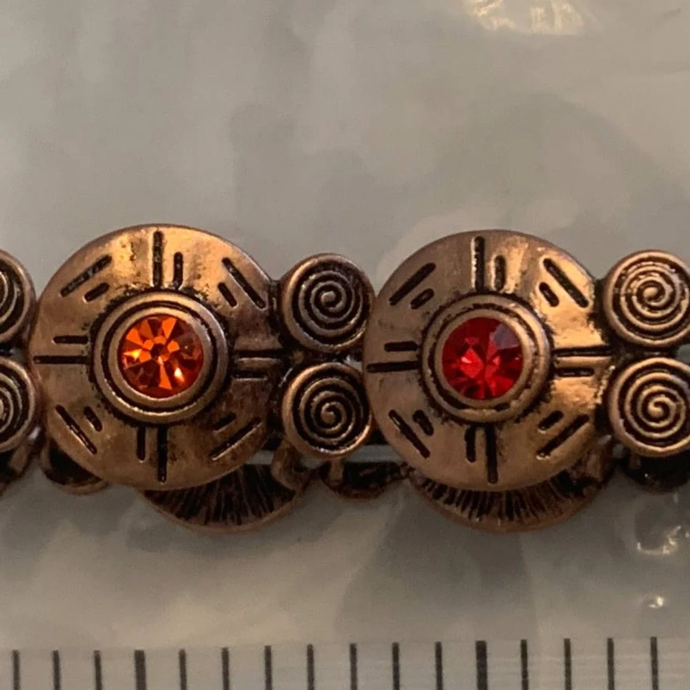 Rain copper & orange aztec bracelet NWT‎